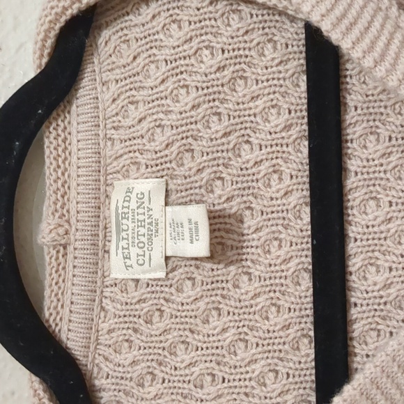 Telluride Clothing Co. 2 Way Zip Wool Blend Cardigan Hooded Sweater Size Medium - Picture 2 of 5